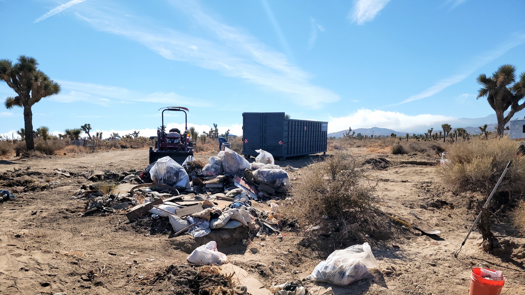 High Desert Keepers field base at a community cleanup