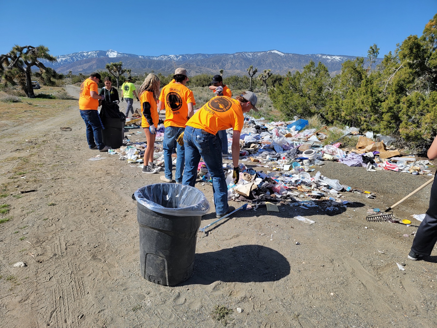 High Desert Keepers volunteers removing dumped material